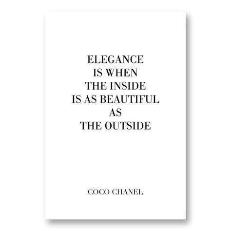 coco chanel elegance quote